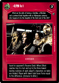 Decipher SWCCG Star Wars CCG 3,720 To 1 (WB)