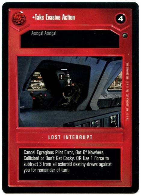 Decipher SWCCG Star Wars CCG Take Evasive Action (WB)
