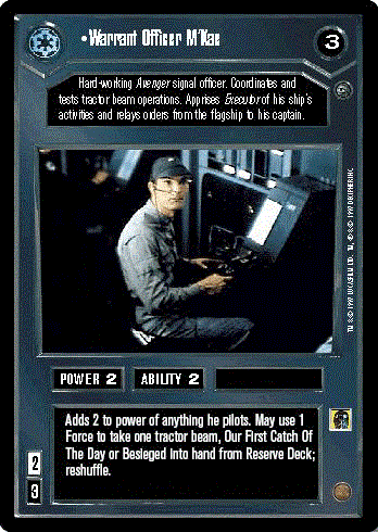 Decipher SWCCG Star Wars CCG Warrant Officer M'Kae (WB)