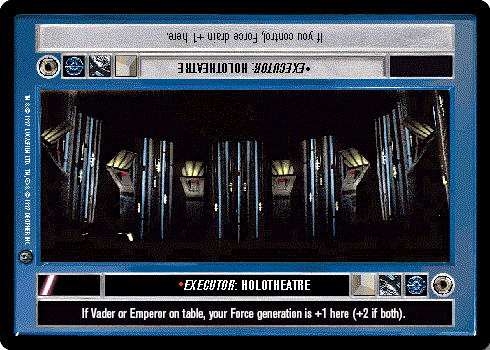 Decipher SWCCG Star Wars CCG Executor: Holotheatre (WB)