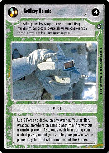 Decipher SWCCG Star Wars CCG Artillery Remote (WB)