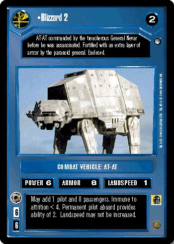 Decipher SWCCG Star Wars CCG Blizzard 2 (WB)