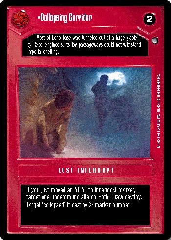 Decipher SWCCG Star Wars CCG Collapsing Corridor (WB)