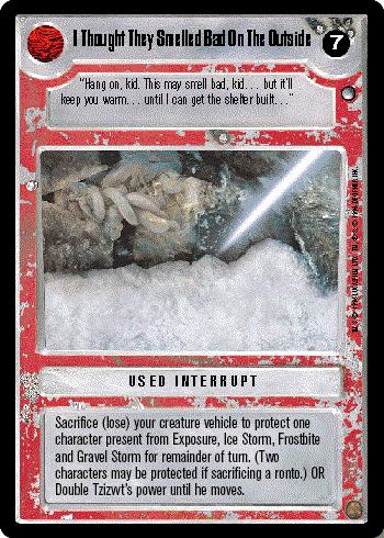 Decipher SWCCG Star Wars CCG I Thought They Smelled Bad On The Outside (WB)