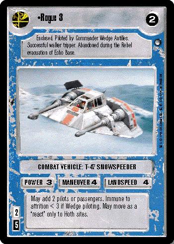 Decipher SWCCG Star Wars CCG Rogue 3 (WB)