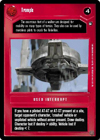 Decipher SWCCG Star Wars CCG Trample (WB)