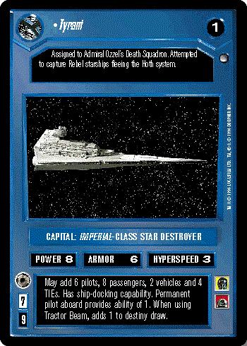 Decipher SWCCG Star Wars CCG Tyrant (WB)