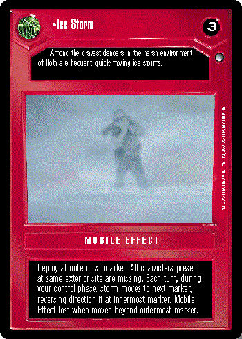 Decipher SWCCG Star Wars CCG Ice Storm (WB)