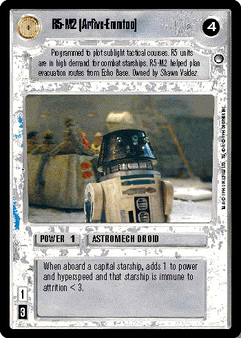 Decipher SWCCG Star Wars CCG R5-M2 [Arfive-Emmtoo] (WB)