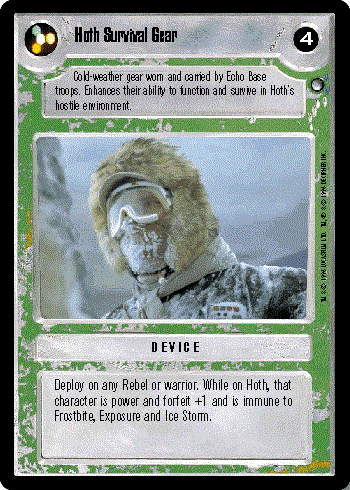 Decipher SWCCG Star Wars CCG Hoth Survival Gear (WB)