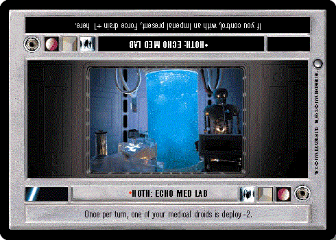 Decipher SWCCG Star Wars CCG Hoth: Echo Med Lab (WB)