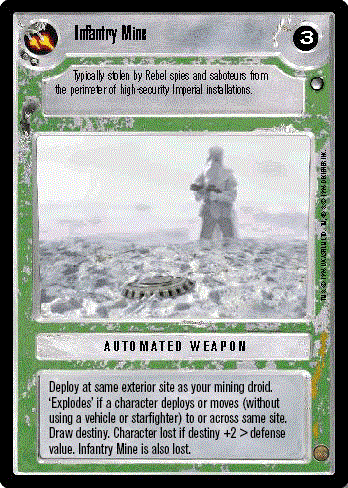 Decipher SWCCG Star Wars CCG Infantry Mine (WB)