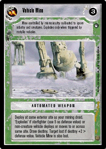 Decipher SWCCG Star Wars CCG Vehicle Mine (WB)