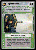 Decipher SWCCG Star Wars CCG Atgar Laser Cannon (WB)