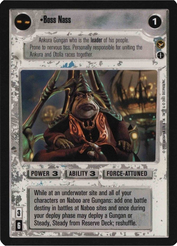 Star Wars CCG (SWCCG) Boss Nass