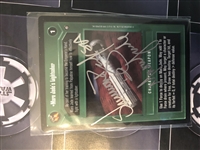Star Wars CCG (SWCCG) Star Wars CCG Signed Autograph Card