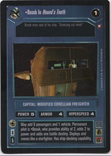 Star Wars CCG (SWCCG) Bossk in Hound's Tooth Foil