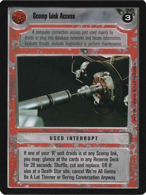 Star Wars CCG (SWCCG) Scomp Link Access (Japanese) - Premiere Limited (Japanese)