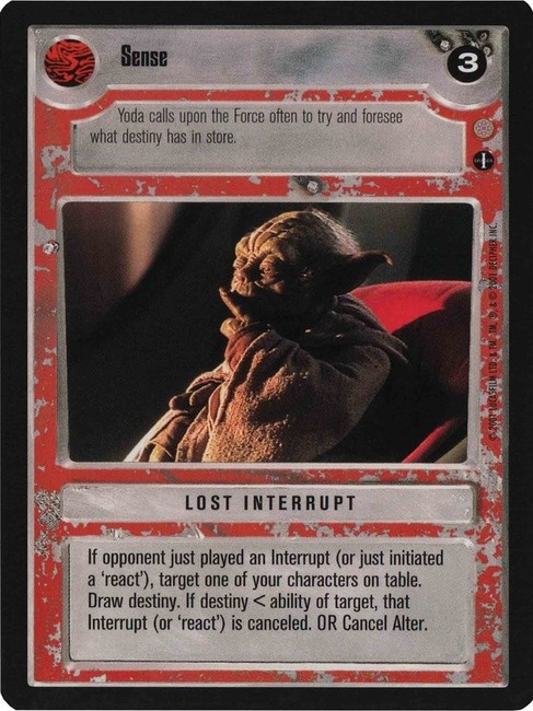 Star Wars CCG (SWCCG) Sense (Light Side - Japanese) - Premiere Limited (Japanese)