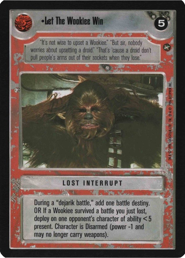 Star Wars CCG (SWCCG) Let The Wookiee Win (Japanese) - A New Hope (Japanese)