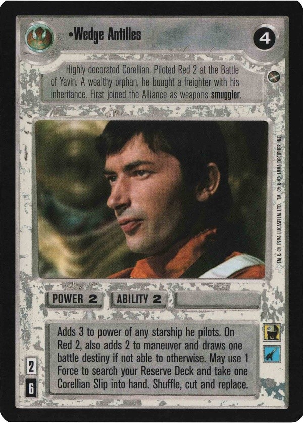 Star Wars CCG (SWCCG) Wedge Antilles (Japanese) - A New Hope (Japanese)