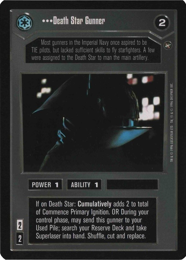 Star Wars CCG (SWCCG) Death Star Gunner (Japanese) - A New Hope (Japanese)