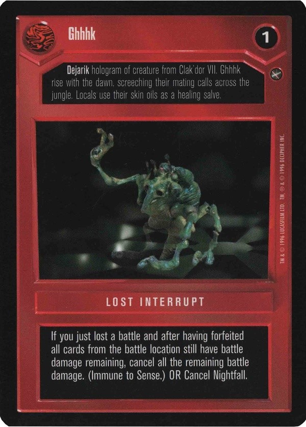 Star Wars CCG (SWCCG) Ghhhk (Japanese) - A New Hope (Japanese)
