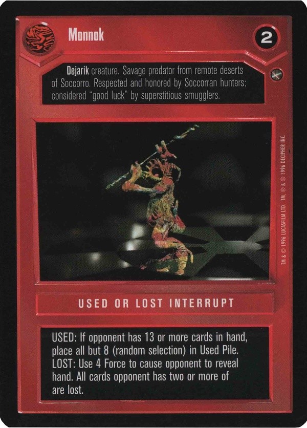 Star Wars CCG (SWCCG) Monnok (Japanese) - A New Hope (Japanese)