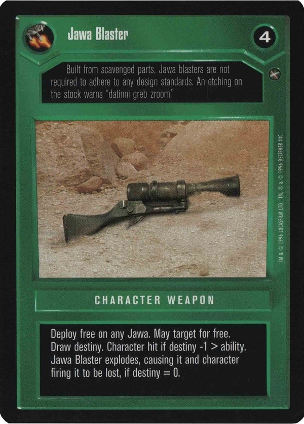 Star Wars CCG (SWCCG) Jawa Blaster (Japanese) - A New Hope (Japanese)
