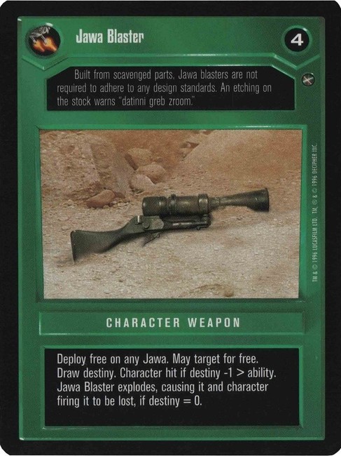 Star Wars CCG (SWCCG) Jawa Blaster (Japanese) - A New Hope (Japanese)
