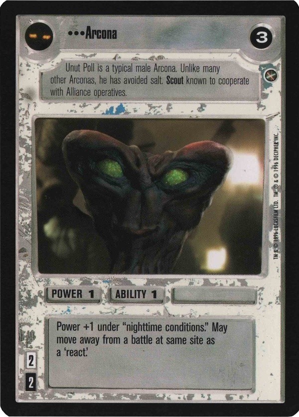 Star Wars CCG (SWCCG) Arcona (Japanese) - A New Hope (Japanese)