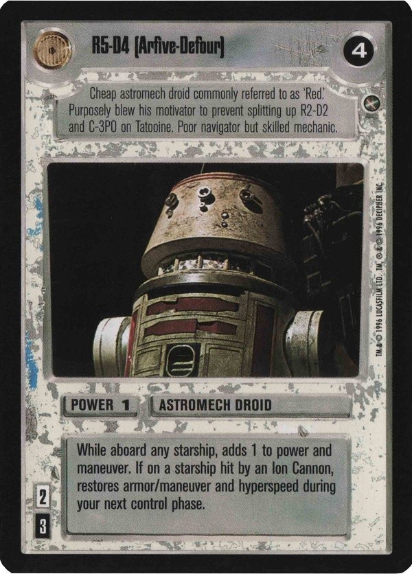 Star Wars CCG (SWCCG) R5-D4 (Arfive-Defour) (Japanese) - A New Hope (Japanese)