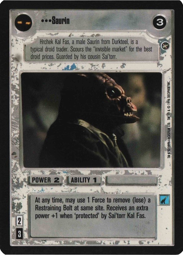 Star Wars CCG (SWCCG) Saurin (Japanese) - A New Hope (Japanese)
