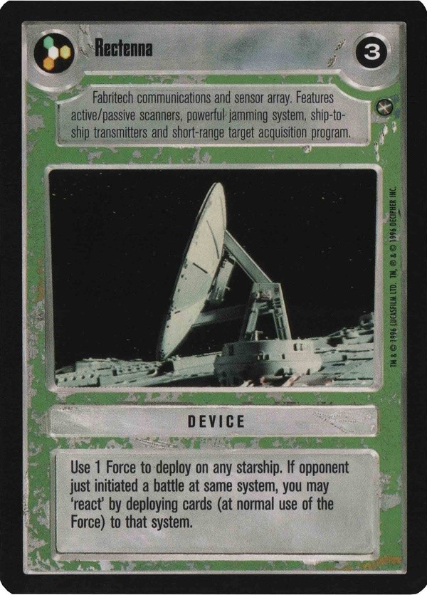 Star Wars CCG (SWCCG) Rectenna (Japanese) - A New Hope (Japanese)