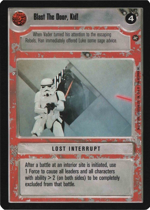 Star Wars CCG (SWCCG) Blast The Door, Kid! (Japanese) - A New Hope (Japanese)