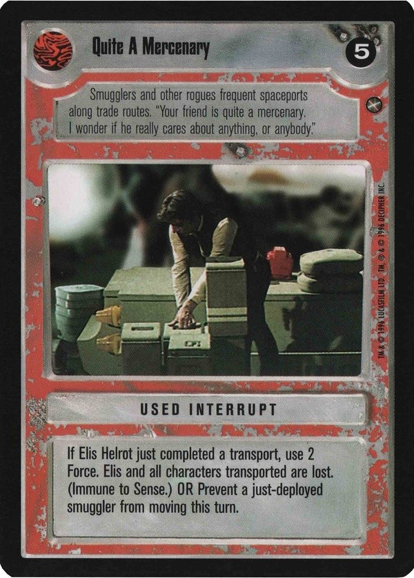 Star Wars CCG (SWCCG) Quite A Mercenary (Japanese) - A New Hope (Japanese)