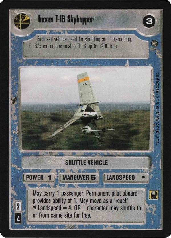 Star Wars CCG (SWCCG) Incom T-16 Skyhopper (Japanese) - A New Hope (Japanese)