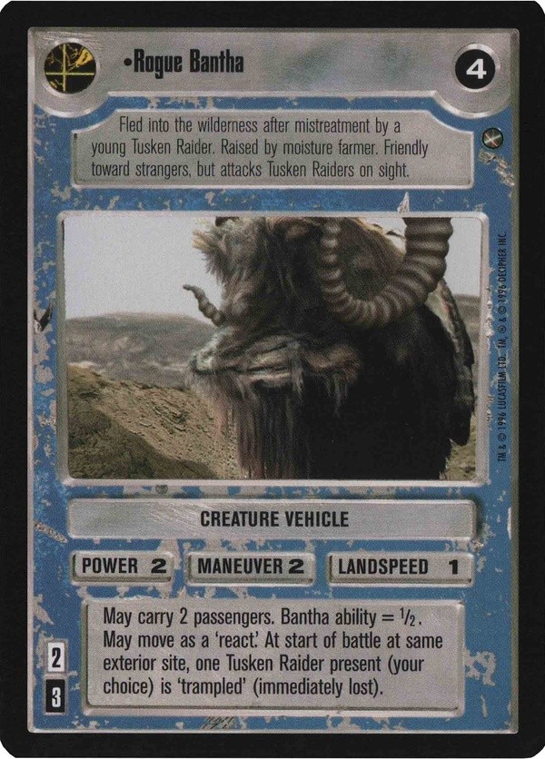 Star Wars CCG (SWCCG) Rogue Bantha (Japanese) - A New Hope (Japanese)