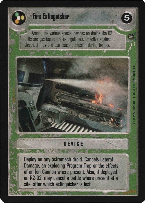 Star Wars CCG (SWCCG) Fire Extinguisher (Japanese) - A New Hope (Japanese)
