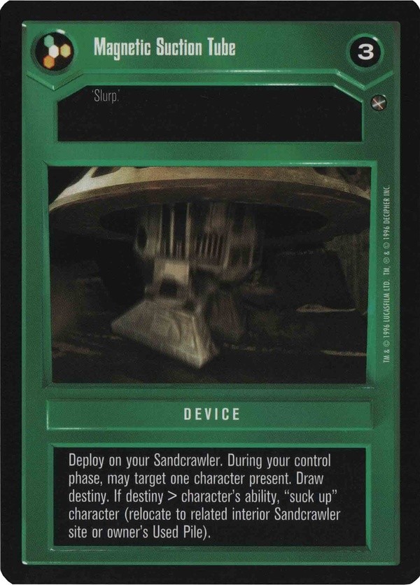 Star Wars CCG (SWCCG) Magnetic Suction Tube (DS Japanese) - A New Hope (Japanese)