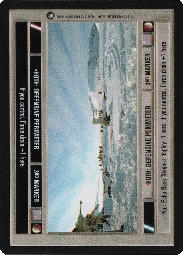 Star Wars CCG (SWCCG) Hoth: Defensive Perimeter (DS Japanese) - Hoth Limited (Japanese)