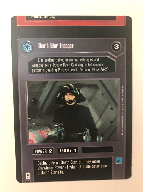 Star Wars CCG (SWCCG) Star Wars CCG MIscut Misprint