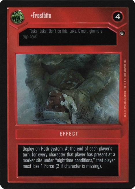 Decipher SWCCG Star Wars CCG Fall Back! (WB)