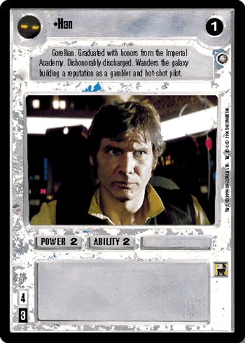 Star Wars CCG (SWCCG) Han - Jedi Pack