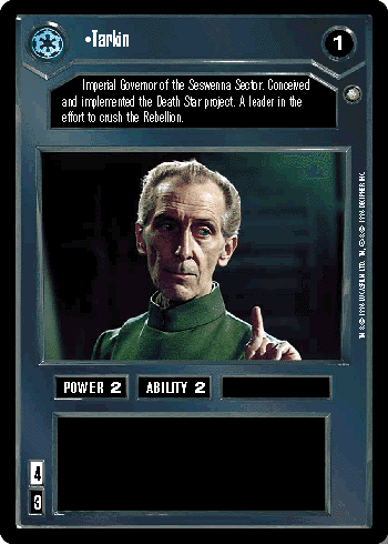 Star Wars CCG (SWCCG) Tarkin - Official Tournament Sealed Deck (OTSD)