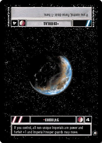 Star Wars CCG (SWCCG) Corulag (DS) - Official Tournament Sealed Deck (OTSD)