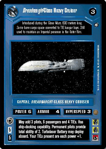 Star Wars CCG (SWCCG) Dreadnaught-Class Heavy Cruiser - Official Tournament Sealed Deck (OTSD)