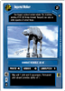 Star Wars CCG (SWCCG) Imperial Walker - ESB 2 Player Game