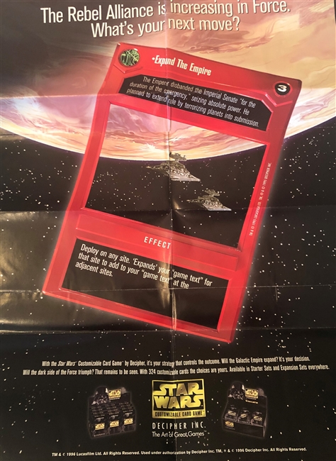 Star Wars CCG (SWCCG) Star Wars CCG Premiere Poster - Expand the Empire