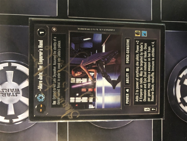 Star Wars CCG (SWCCG) Star Wars CCG Signed Autograph Card